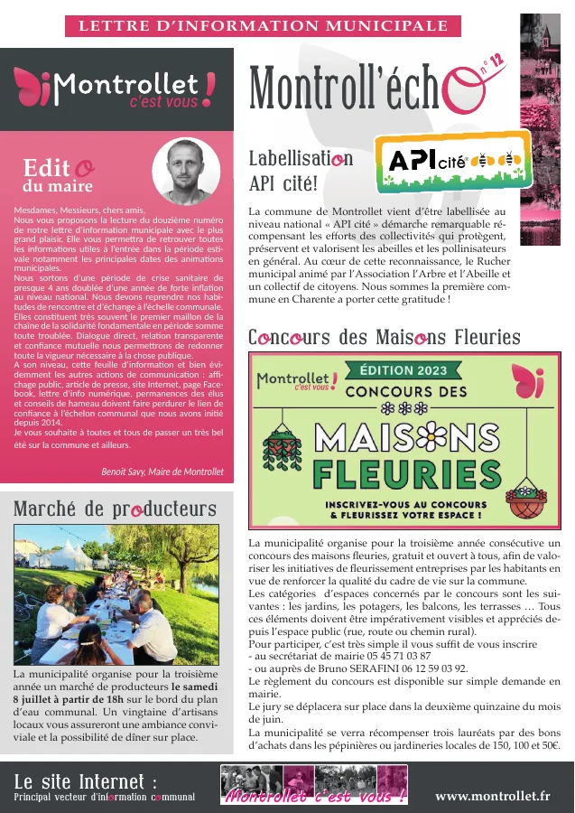 Couverture — Montroll’Écho n° 12