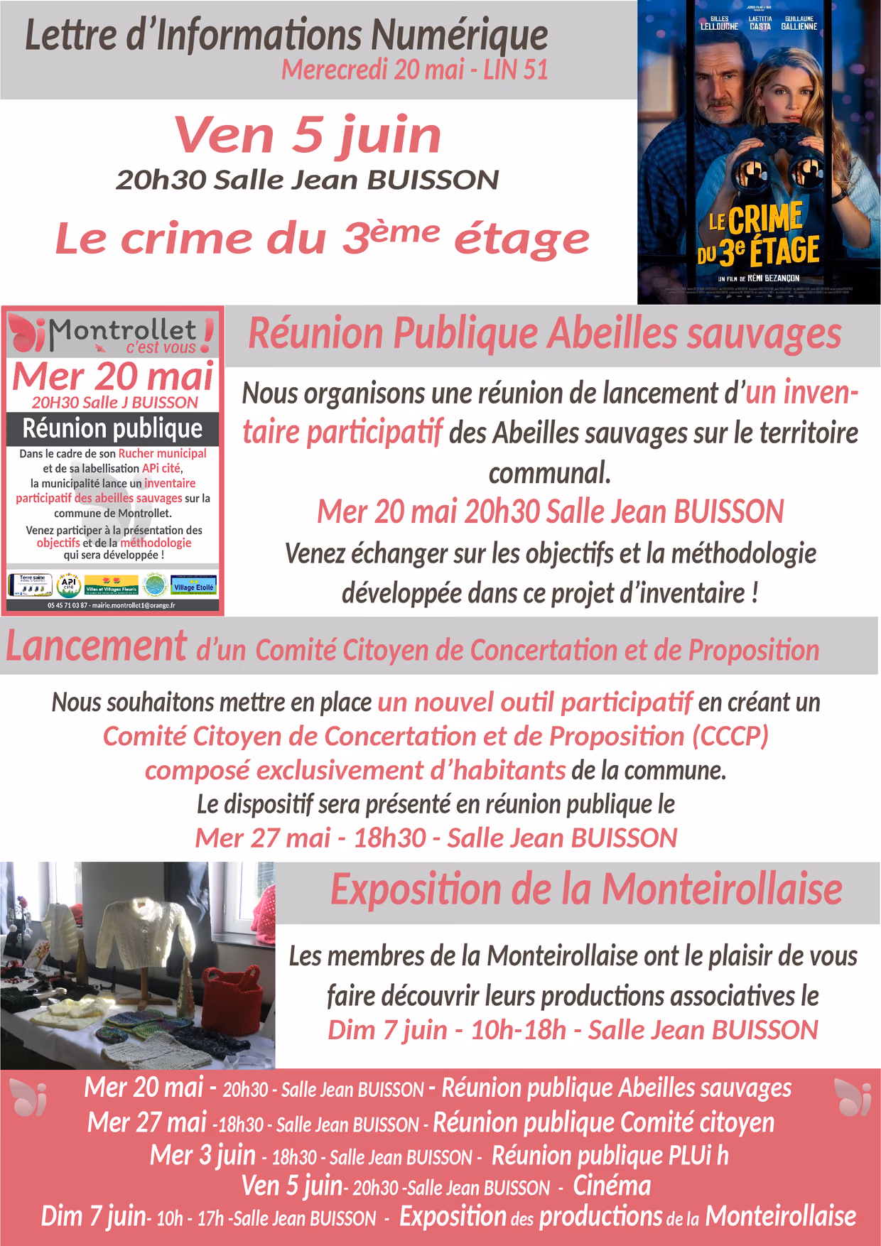 Lettre d’informations numérique n° 51 du mercredi 20 mai 2026