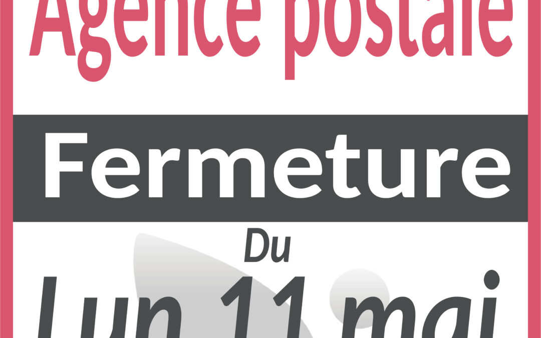 Fermeture agence postale